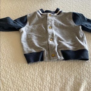 Jacket blue white and grey